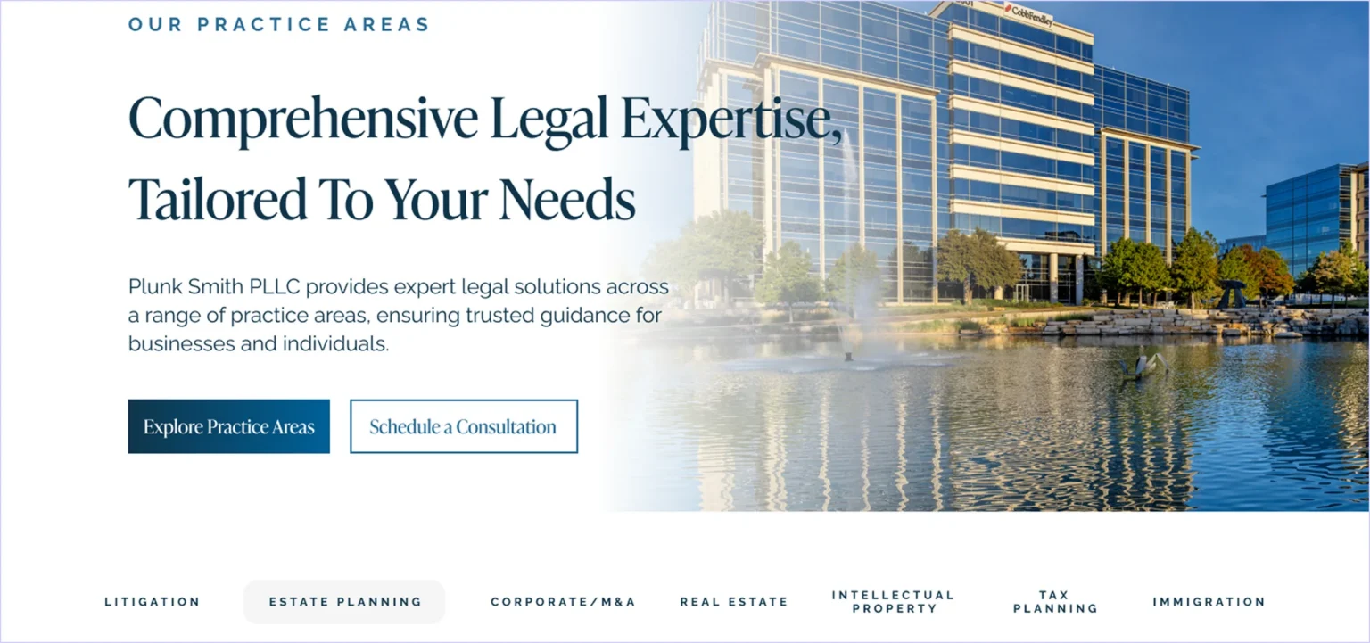 plunk-smith-law-firm-practice-areas-section